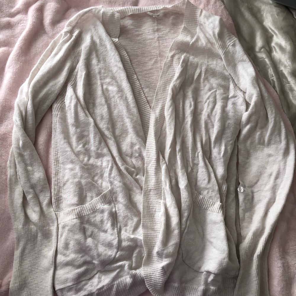 White Lightweight Cardigan
